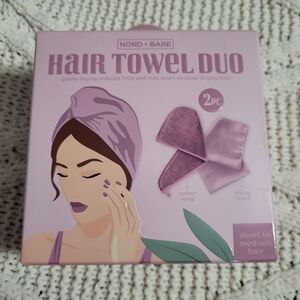 Pink Hair Towel Duo